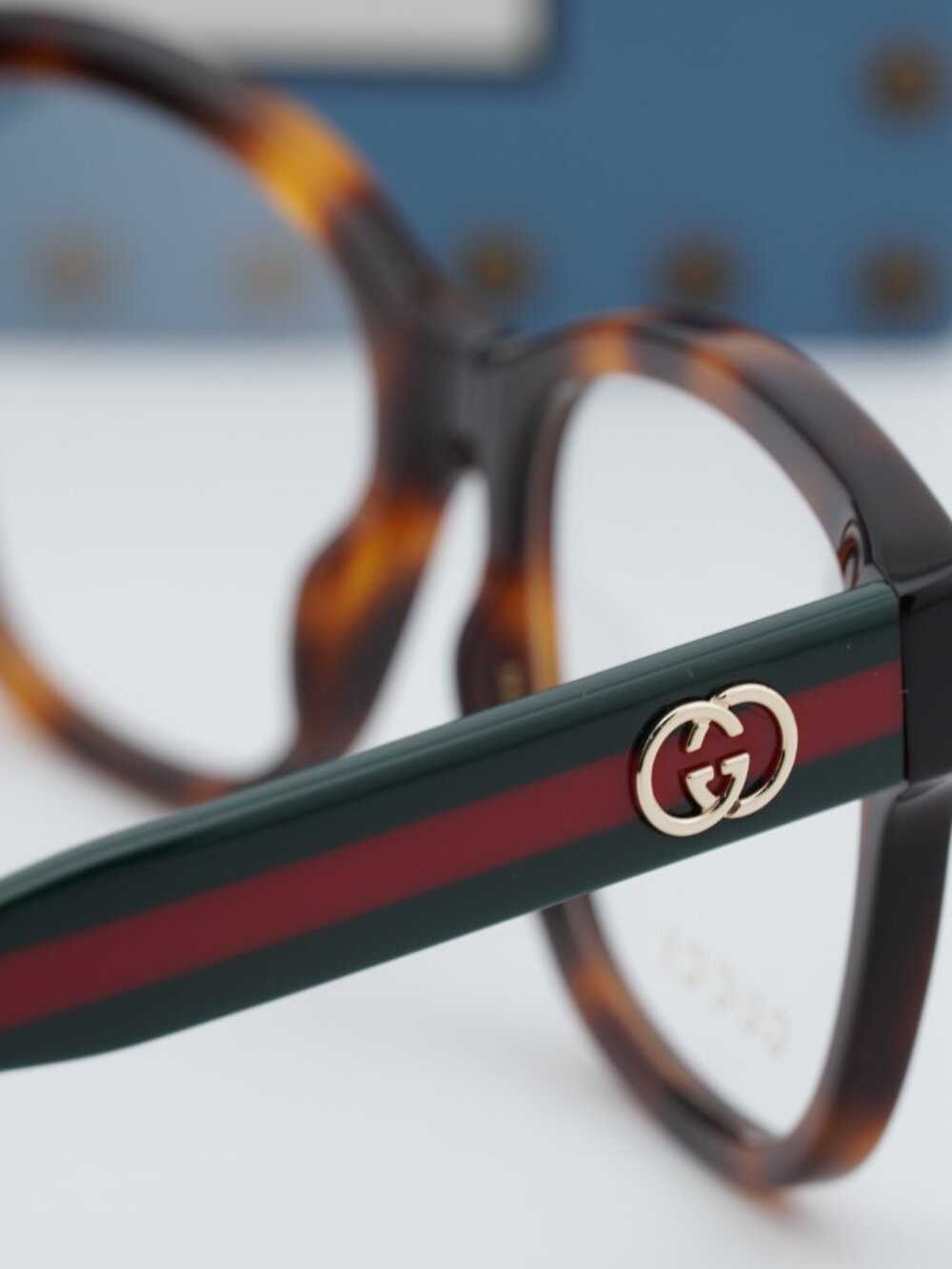 Gucci GG0038ONN 002 Square Eyeglasses - Havana 54mm - Picture 6 of 11